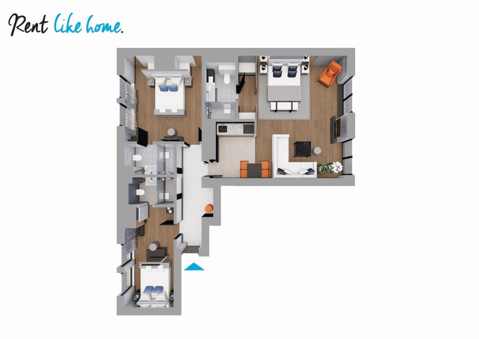 Rent Like Home - Deo Plaza Wyspa Spichrzow غدانسك المظهر الخارجي الصورة